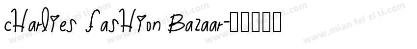 Charlies Fashion Bazaar字体转换